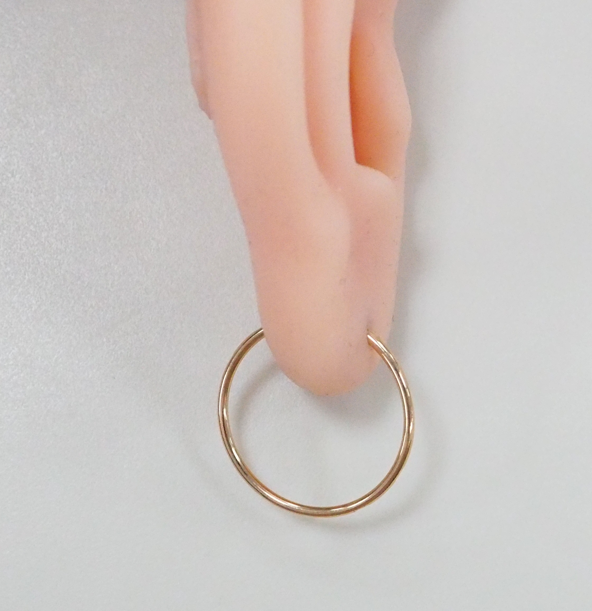 Серьги-конго из золота